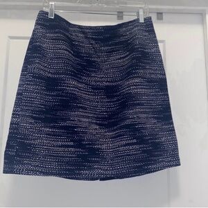 🦋 Navy Blue and White JONES NEW YORK Skirt - Size 10